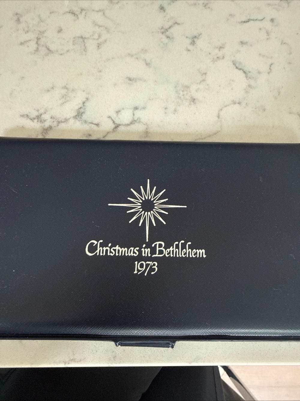 Christmas in Bethlehem 1973 sterling silver coin vintage collector item